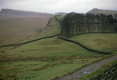 Hadrian's Wall from Housesteads Fort in Northumberland, 2nd century. Artist: Unknown