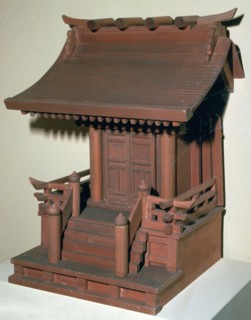 Wooden model of the main Shinto shrine at Ise. Artist: Unknown