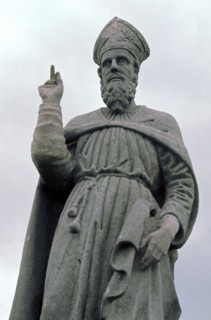 St Patrick's stone on the Hill of Tara, 5th century. Artist: Unknown
