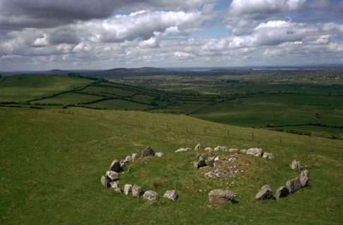 View of Cairn S in the Loughcrew hills. Artist: Unknown