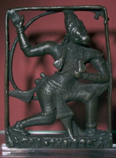 Bronze statuette of the god Hanuman, 11th century. Artist: Unknown