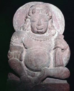 Statuette of the Vedic and Hindu god Kuvera. Artist: Unknown