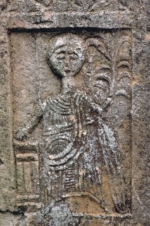 Detail of a gravestone in a sanctuary sacred to Saturn, 1st century. Artist: Unknown