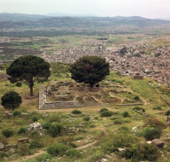 View of the altar of Zeus in Pergamon, 2nd century BC Artist: Unknown