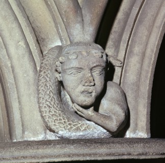 Stone carving in the Chapter House of Southwell Minster, 12th century. Artist: Unknown