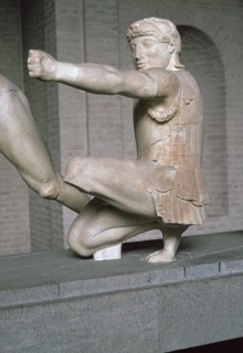 Herakles from the Greek temple of Aphaia at Aegina, 6th century BC. Artist: Unknown