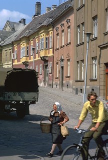 Street scene in Gyor, Hungary. Artist: CM Dixon Artist: Unknown