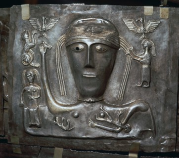 Detail from the Celtic Gundestrop Cauldron, 3rd century. Artist: Unknown