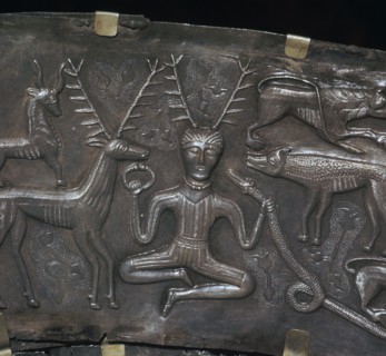Detail from the Celtic Gundestrop Cauldron, 3rd century. Artist: Unknown