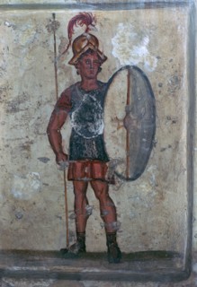 Wall-painting of a Hellenistic soldier, 3rd century BC. Artist: Unknown