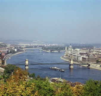 Budapest and the river Danube. Artist: Unknown