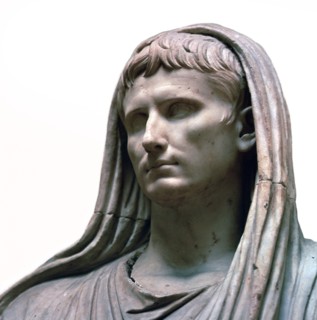 Sculpture of the Emperor Augustus as the Pontifex Maximus, 1st century BC. Artist: Unknown