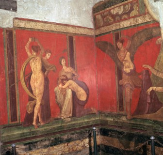 Wall-paintings from the Villa of the Mysteries, Pompeii, 1st century. Creator: Unknown.