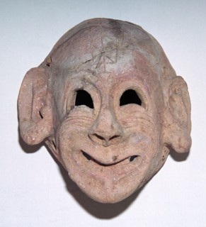 Carthaginian grinning mask, 6th century. Artist: Unknown