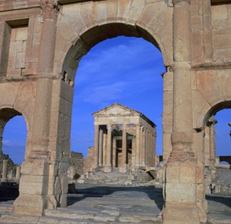 The Roman capitol of Sbeitla, 1st century. Artist: Unknown