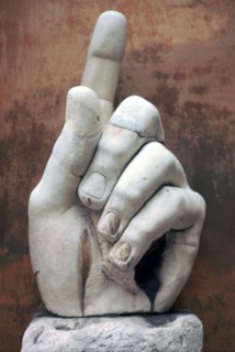 Hand from a colossal Roman statue, 3rd century BC. Artist: Unknown