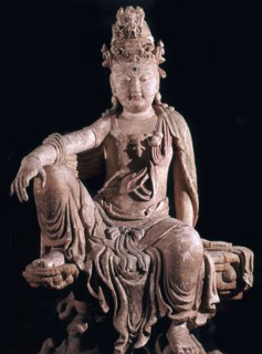 Chinese statuette of Kuan-Yin as a Bodhisattva, 12th century. Artist: Unknown