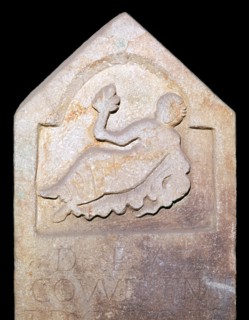 Stone relief showing the British water-goddess Coventina, 2nd century. Artist: Unknown