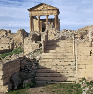 Ruins of the Roman city of Thugga, 6th century BC. Artist: Unknown