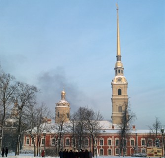 Cathedral of St Peter and St Paul in St Petersburg, 18th century. Artist: Unknown