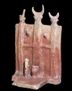 Terracotta model of a shrine, from Cyprus. Artist: Unknown