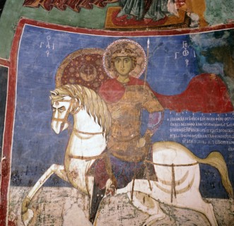 Wall-painting of St George, 3rd century. Artist: Unknown