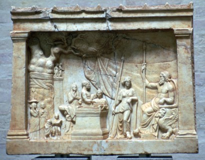 Hellenistic relief of a sacrifice. Artist: Unknown