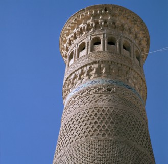 Kalian Minaret in Bukhara, 12th century. Artist: Unknown