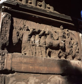 Detail of the arch of the Emperor Titus. Artist: Unknown