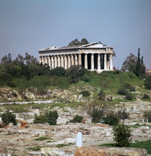 Temple of Hephaestus in the Agora in Athens. Artist: Unknown