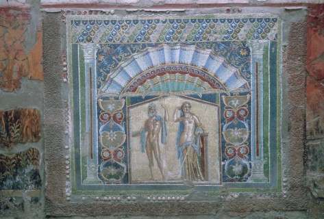 Roman mosaic of Neptune and Amphitrite, 1st century. Artist: Unknown