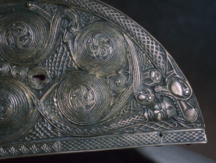 Detail of a Celtic reliquary, 8th century. Artist: Unknown