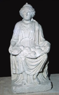 Statuette of a Celtic mother-goddess. Artist: Unknown