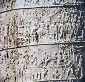 Scene from Trajan's column, showing the Dacian wars, 2nd century. Artist: Unknown