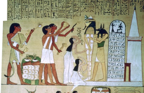 Page from the Book of the Dead of Hunefer, from Thebes, Egypt, 19th Dynasty, c1300 BC. Artist: Unknown