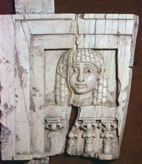 Phoenician ivory of a 'woman at a window', 8th century BC. Artist: Unknown