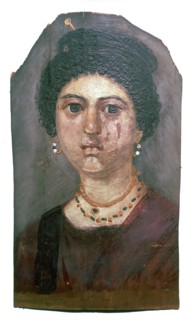 Egyptian wax portrait of a lady, 2nd century. Artist: Unknown