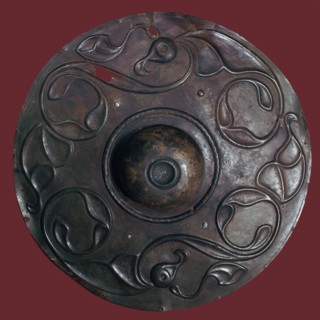 Celtic bronze shield boss, 2nd century BC. Artist: Unknown