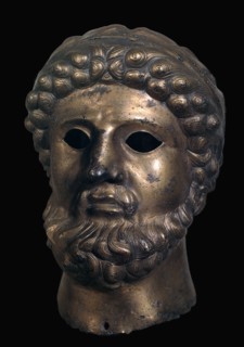 Romano-British bronze head, 2nd century. Artist: Unknown