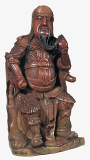 Soapstone Chinese statuette of Kuan-ti, 17th century. Artist: Unknown