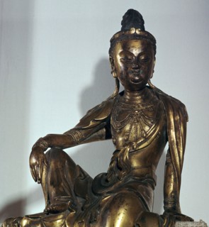 Chinese statuette of the Bodhisattva Kuan-yin, 12th century. Artist: Unknown