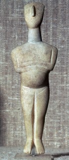 Cycladic marble figure, 25th century BC. Artist: Unknown