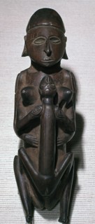 Figure of copulating man and woman from the Torres Straits islands. Artist: Unknown