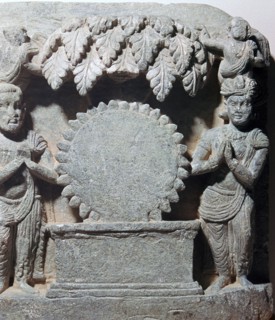 Sculpture of worship of the sun-disc, 1st century. Artist: Unknown