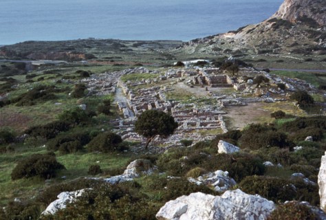Site of the Minoan town of Gournia. Artist: Unknown