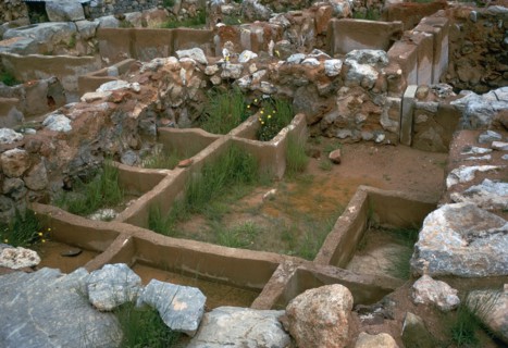 Treasure room of the Minoan palace at Zakro, 20th-15th century BC. Artist: Unknown