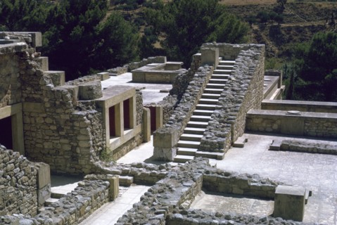 Minoan Royal palace at Knossos on Crete. Artist: Unknown