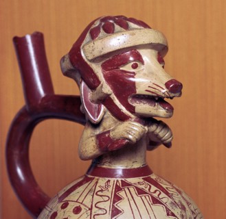 Mochicha stirrup-spout vessel, 1st century. Artist: Unknown