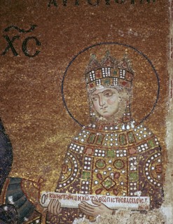 Mosaic of the Byzantine Empress Zoe, 11th century. Artist: Unknown