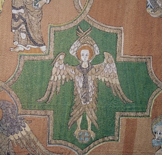 Detail of an angel from the Syon Cope, 14th century. Artist: Unknown